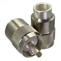 알루미늄 프로파일 커넥터 UHF 수 플러그 PL259 솔더 RG8 RG213 LMR400 7DFB 케이블 실버 1 피스, 1-10Pcs