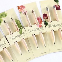 몽당 씨앗연필 (2개입)_재미있는 씨앗심기 식물키우기 미니 화분 정원만들기 봄꽃화분, 봉선화, 상세페이지 참조