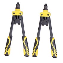 GHSHOP 2p 중장비 수동 리벳 터 손 팝 리벳 총 riveting 도구, 스틸, 다색