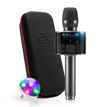 미라클엠 블루투스 마이크 블랙 + 미러볼 + 파우치 세트, M100