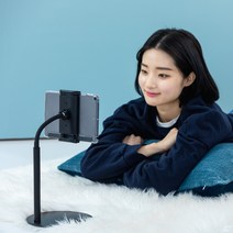 지바 탁상형 태블릿 거치대 아이패드 프로 12.9 갤럭시탭s7+ 핸드폰 스마트폰 태블릿 침대 자바라 3세대 4세대 책상 탁상 스탠드 x앤x, 화이트