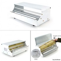 [ 가격비교 ] 랩내장형 수동 랩핑기 랩포장기 랩커터기 45.5x25x17cm 1p, 1개, 상세페이지 참조