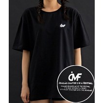 디어미 DMF 스카치 오버핏 티셔츠 블랙