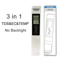 ph측정기 비파괴 당도측정기 수질 3-in-1 tds ec 온도 모니터 0-9999 ppm 수량계 빠른 pcr 음용수 품질 테스터 분석기 수족관 필터 테스터, tds-ec-백라이트 없음