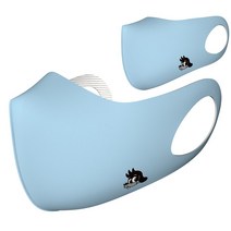 지미크루 스포츠 패션 슬림핏 새부리형 시그니처 마스크 2P, 라이트블루