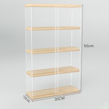 POMTOR 아크릴 미니 피규어 레고 장식장 수납 선반 투명 전시함