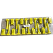 10개 볼트 씰 ISO 17712 | 번호가 매겨진 탬퍼 화물 컨테이너 높은 보안 CTPA, Yellow