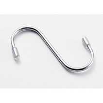 스텐 주방 S자 실리콘 마개 수건 걸이 M S후크 싱크대걸이 침대걸이 매대 책상가방걸이 에스고리 마스크걸이 주방걸이 S자걸이, 1개