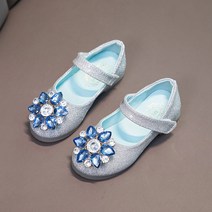 유블리 키즈 여아 공주 플랫슈즈 메리제인 가죽 보석 구두 엘르사