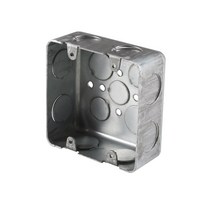 스틸 철 매입 복스 2개용 스위치 박스 44mm 사각