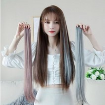 부분가발 붙임머리 헤어피스 애쉬 똑딱이, 05.라이트그레이