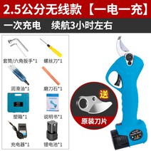 2.1M 긴장대 리튬충전기 고소 과수 정원수 원예수 높은 가지치기 전정 가위, 단품