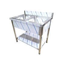 [전국주방] 1조 2조 업소용 싱크대 모음 900 스텐 씽크대 개수대 세정대, 01-2. 900(2조 올), 배수구 추가