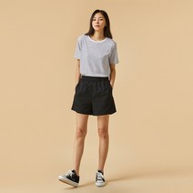 [JAJU/자주] 여 코튼 숏팬츠_블랙