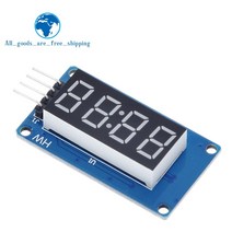 TM1637 Arduino 7 세그먼트 4 비트 용 LED 디스플레이 모듈 0.36 인치 클럭 빨간색 양극 디지털 튜브 개의 직렬 드라이버 보드 팩