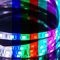 12V 5050 3칩 RGB LED바 10CM 인테리어등 홈피시방, 검정띠 RGB 10cm 기본연결발송