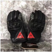 오토바이 데니스 장갑 레이싱 무거운 기관차 라이드 장비 가을 방지 Cowhide 통기성 남성과 여성의 메쉬 여름 Dainese, L, 블랙