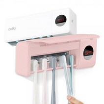 엑토 UVC LED 무선 충전식 가정용 칫솔 살균기 TBS-03, 핑크