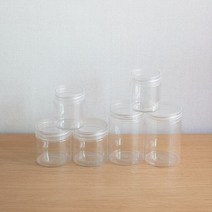 투명 플라스틱 원통 용기 공병 케이스 Lsize 다용도 보관 통, 사이즈:L, 단품