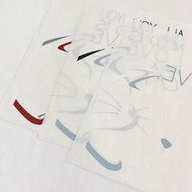 릴리패브릭 종이전사지) 러브캣(3컬러), 화이트, 1개