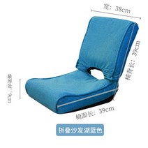 각도조절 좌식 의자 린넨 면 등받이 접이식 일본 1인용 용 앉는 게이밍 식 이케아 자세교정 바닥 듀오백, E