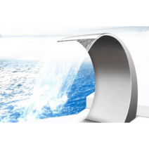 수영장 워터커튼 벽천분수 노즐 수영장 목욕탕 장식, 대형 300x600mm