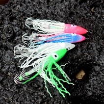 나바다몰 바다 루어 선상 낚시 꼴뚜기 야광 에기 1개입, 그린