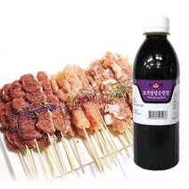 염통 닭꼬치소스 순한맛/매운맛/핫(HOT) 숯불 바베큐구이 캠핑요리양념 꼬지소스, 꼬치소스/우영/순한맛, 1개