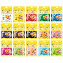 탱탱 아이클레이 50g 지퍼 파우치 낱색 12색 단색 아모스, 갈색