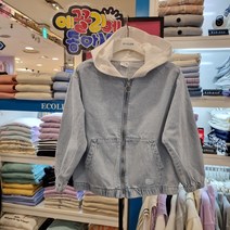 에꼴리에 동아 NC봄봄심플한 밴딩 크롭 청자켓 봄이오면 핏좋은 점퍼 인기만점 매일 입는자켓 신학기 등원룩 누가봐도 예쁜 깔끔 22A1554 BL