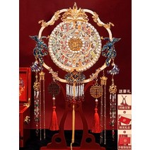 중국식 신부 핸드메이드 DIY 가방 축하 결혼식 고풍 에코백