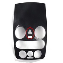 폭스 바겐 비틀 2003-2010 ABS 자동차 차량용 대시 보드 네비게이션 중앙 콘솔 패널 GPS 에어컨 콘센트 커, 01 carbonfiber  A