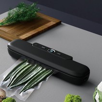 Frokom 가정용 스마트 진공포장기 습기를 막다 씰링 음식 실링기 세트, 블랙+진공포장백10매