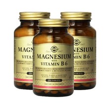 솔가 마그네슘 비타민 B6 포함 타블렛, 250개입, 3개