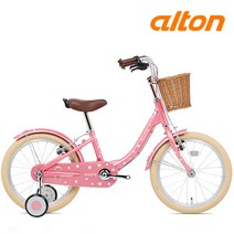 알톤 알루미늄 어린이자전거 알로케이 18인치 보조바퀴 네발 조립별도, 알로케이 18인치 베이지, 미조립+소형공구