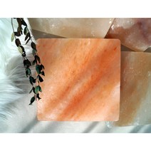 히말라야 핑크솔트 불판 플레이팅 도마 갬성캠핑 박나래 소금불판 집에서소고기구이 구이용 돌판 미니 소금구이 야외조리 1인화로