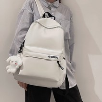 배낭 남성용 단색2021하라주쿠의 새로운 한국판ulzzang대학생 책가방 여성 간단한 조수 배낭