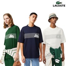 LACOSTE 라코스테 네오헤리티지 네트 프린트 반팔 티셔츠 TH5590
