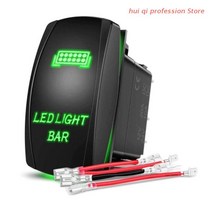 자동차 부품USB 소켓 충전기 LED 5 핀 전원 12V 24V 콘센트 On-Off 토글 스위치 자동차 보트 해양 캠핑카, 02 Green