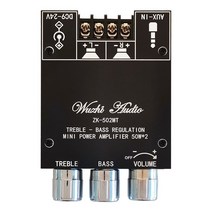 미니 ZK-502MT 2*50W 블루투스 호환 5.0 보조 서브 우퍼 앰프 보드