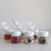 도요사사키 글라스 화이트미니양념병 양념통 유리양념병 275ml