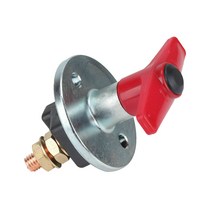 1500 AMP 고정 키 배터리 절연체 삭제 삭 스프링 스위치 12V / 24V 헤비 듀티 전기 스위치, 하나, 블랙 & 레드