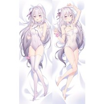 Dakimakura anime 베개 케이스 emilia (re:zero) 프린트 실물 크기 바디 베개 커버 halloweenchristmas decoration 2023, a, 2wt 60x180cm
