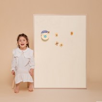 [바보사랑] 릴리 원톤 M 유아 자석 칠판 보드, 상세 설명 참조, 색상:핑크 / 프레임:네츄럴