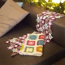 모티브 손뜨개 매트(사각_30X130), 기본제품구매