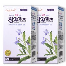 중외제약 창포엔 염색제, 60g 6호 자연진갈색, 대용량 2개+마술패치2매