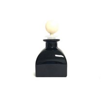 디퓨저용기 디퓨저유리용기 사각돔(소) - 블랙 50ml, 용기+유리볼마개