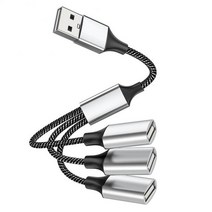 USB-듀얼 USB 2.0 트리플 포트 허브 OTG 어댑터 케이블 Hab 데이터 충전 변환기 4 확장 늘리기 분배기 PC, [02] A to 3 USB