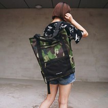 퍼스트레인 남녀공용 배색 백팩 가방 8268