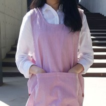 방가지똥 빅포켓 레드 리플지지미 앞치마, 1개, 99사이즈